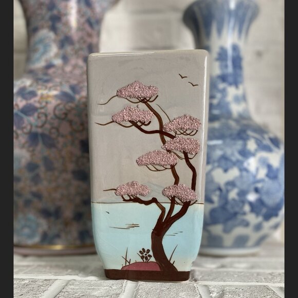 Vtg WEIL WARE Ming Tree Or Torrey Pine Planter Vase California Pottery BONSAI - Picture 1 of 4